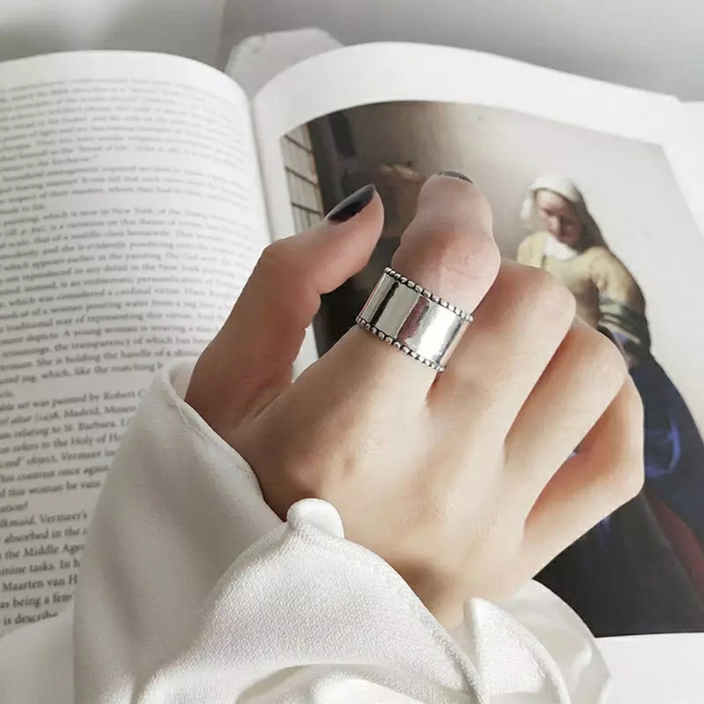 NEW Bohemian S925 Vintage Adjustable Antique Ring